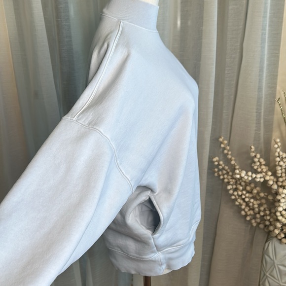 TNA Baby Blue Moc Neck Sweatfleece Cozy Fleece Mega Fit Sz 1 (xs/s) - Picture 4 of 9